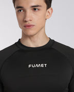 Men's Skin Half Sleeve Compression T-shirt Black