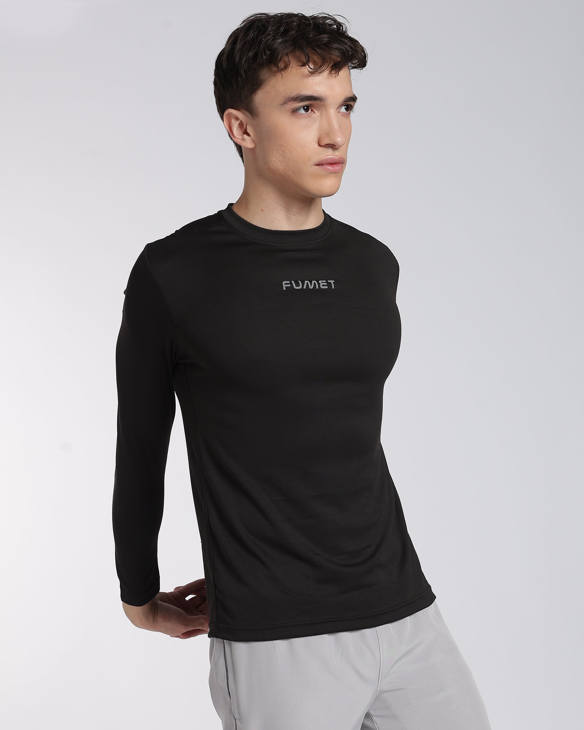 Men's Apex Full Sleeve T-shirt Black