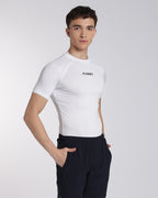 Men's Skin Half Sleeve Compression T-shirt White