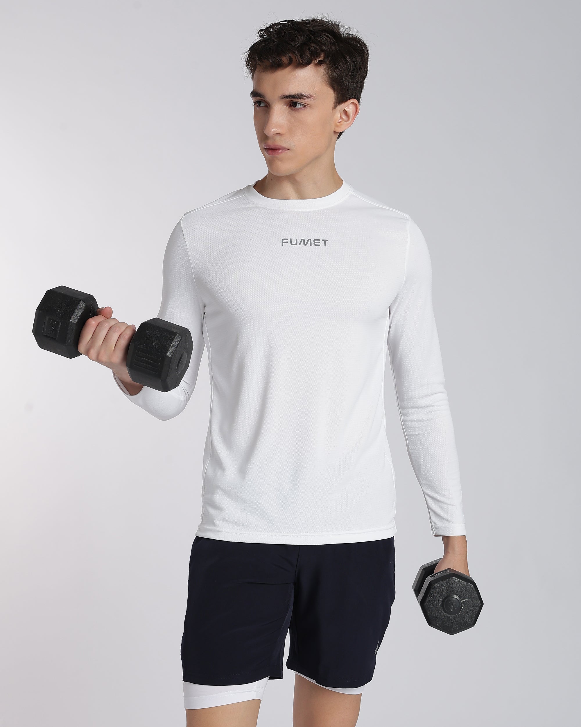 Men's Apex Full Sleeve T-shirt Off-White