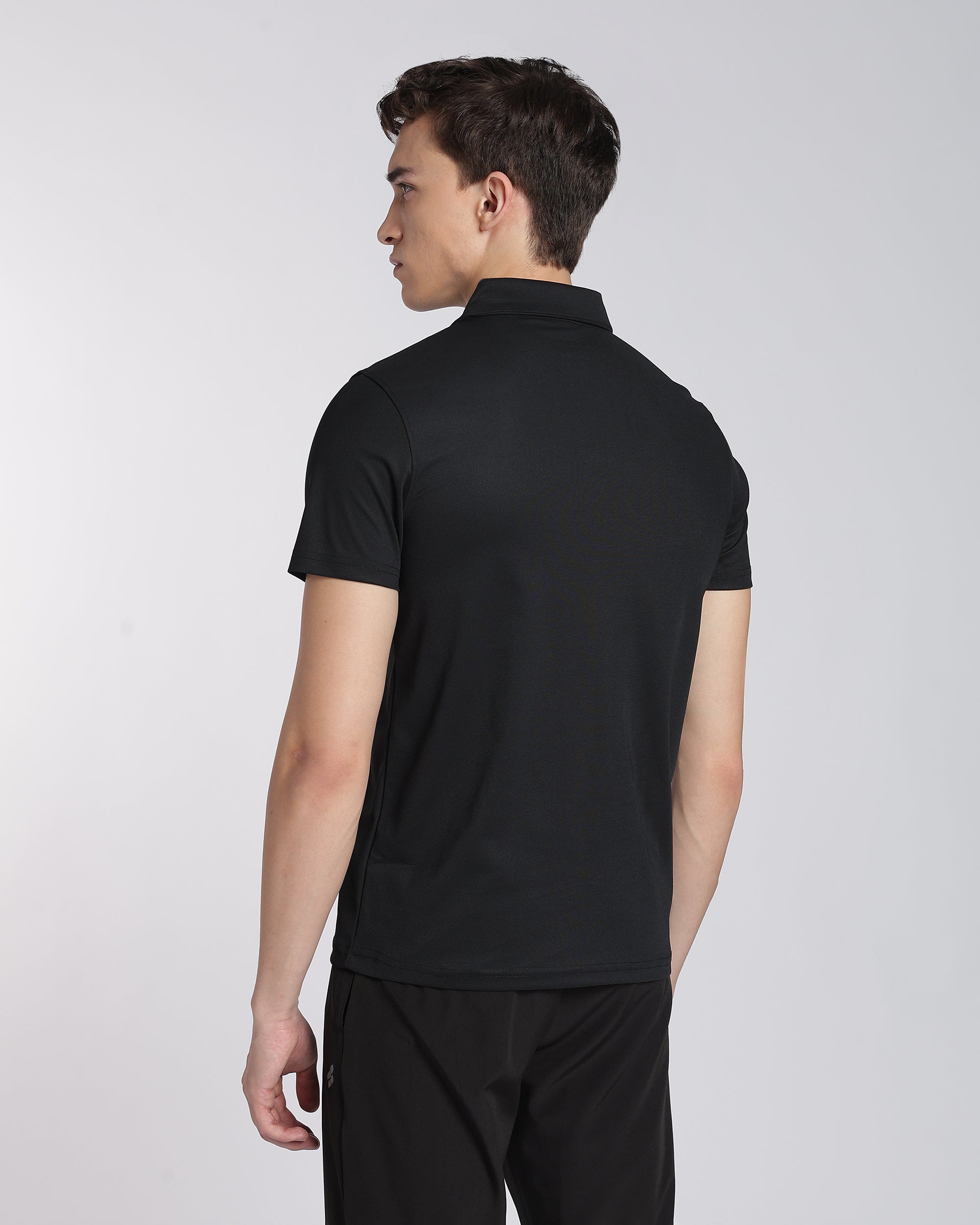 Men's Mars Half Sleeve Polo T-shirt Black
