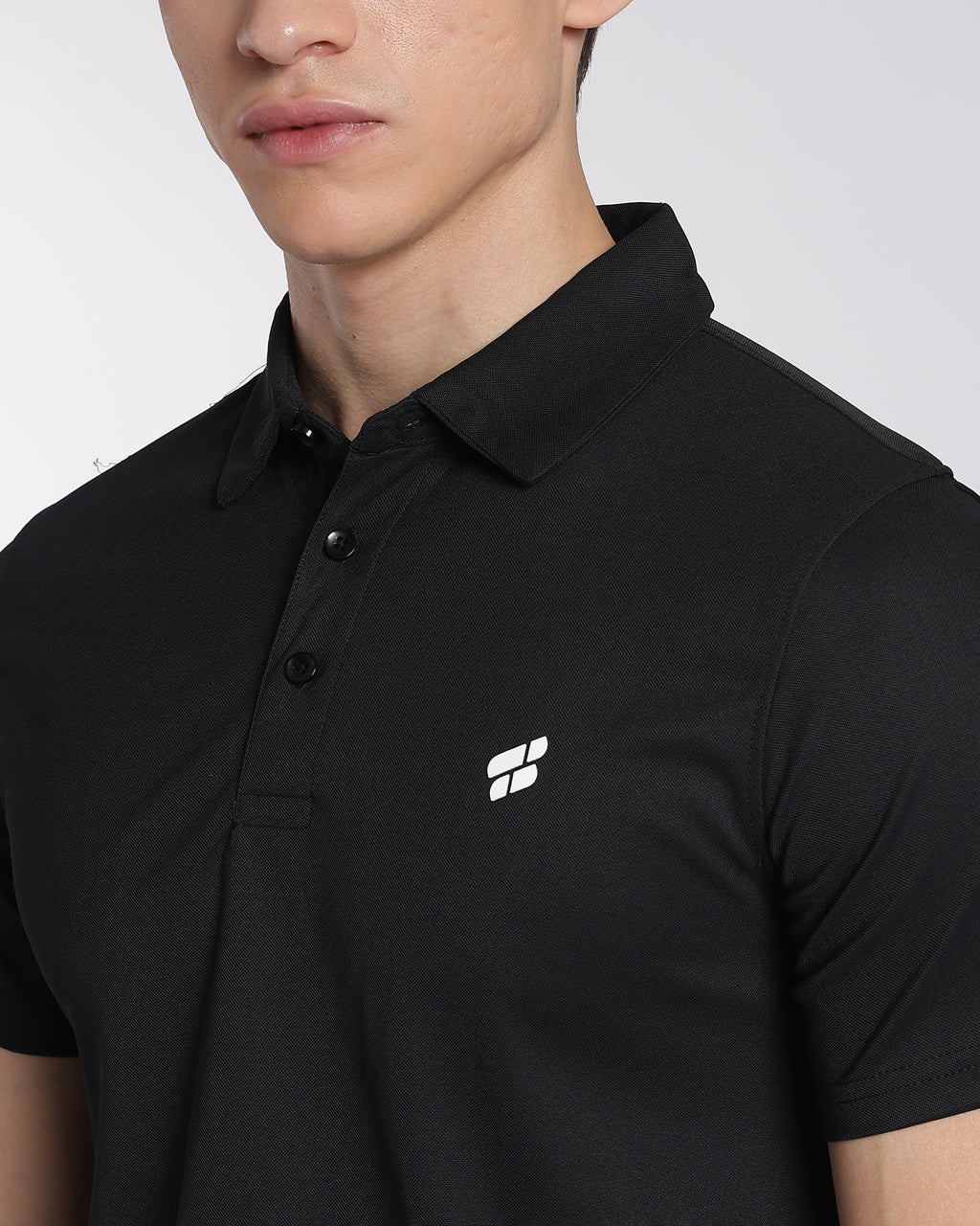Men's Mars Half Sleeve Polo T-shirt Black
