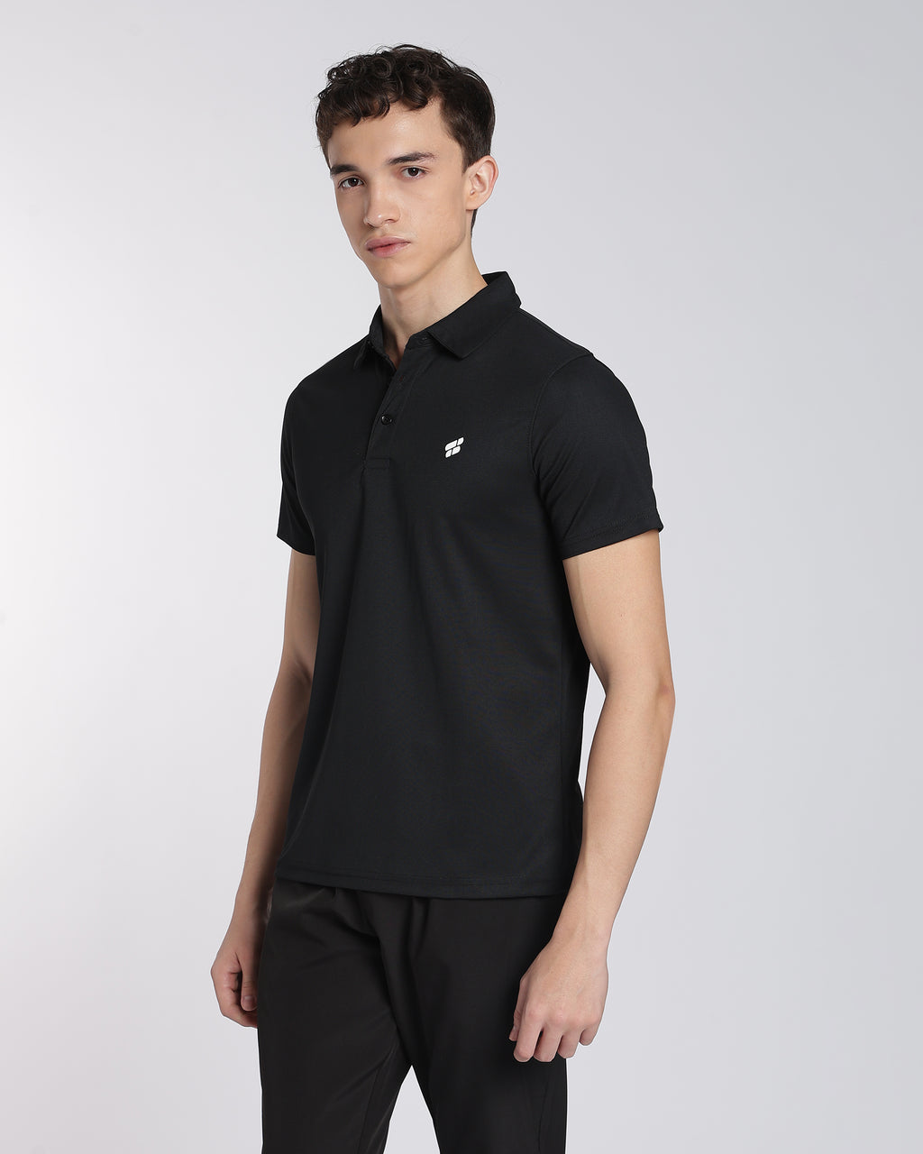 Men's Mars Half Sleeve Polo T-shirt Black
