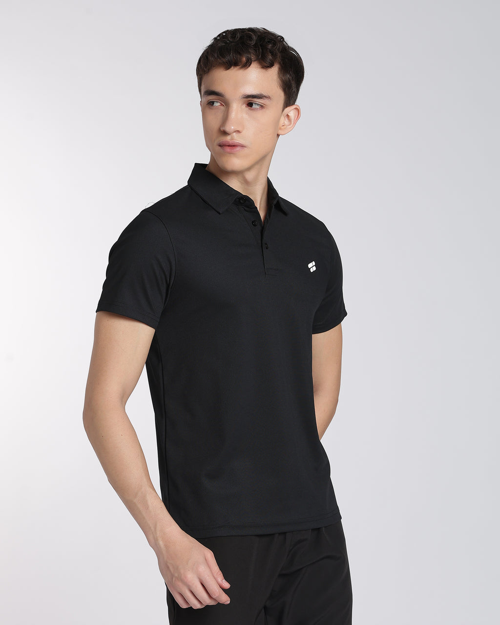 Men's Mars Half Sleeve Polo T-shirt Black