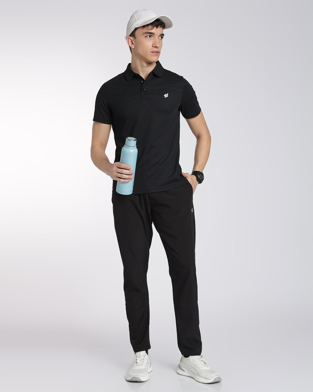 Men's Mars Half Sleeve Polo T-shirt Black