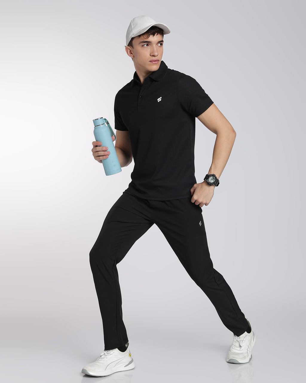 Men's Mars Half Sleeve Polo T-shirt Black