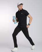 Men's Mars Half Sleeve Polo T-shirt Black
