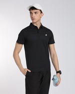 Men's Mars Half Sleeve Polo T-shirt Black