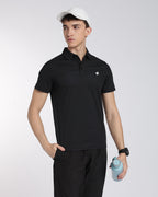 Men's Mars Half Sleeve Polo T-shirt Black