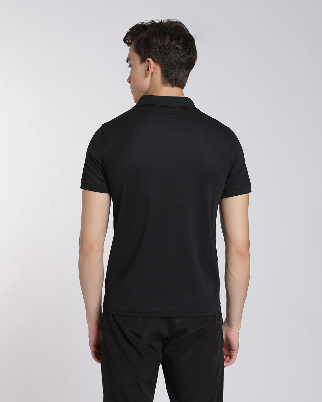 Men's Classic Half Sleeve Polo T-shirt Black
