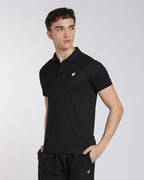 Men's Classic Half Sleeve Polo T-shirt Black