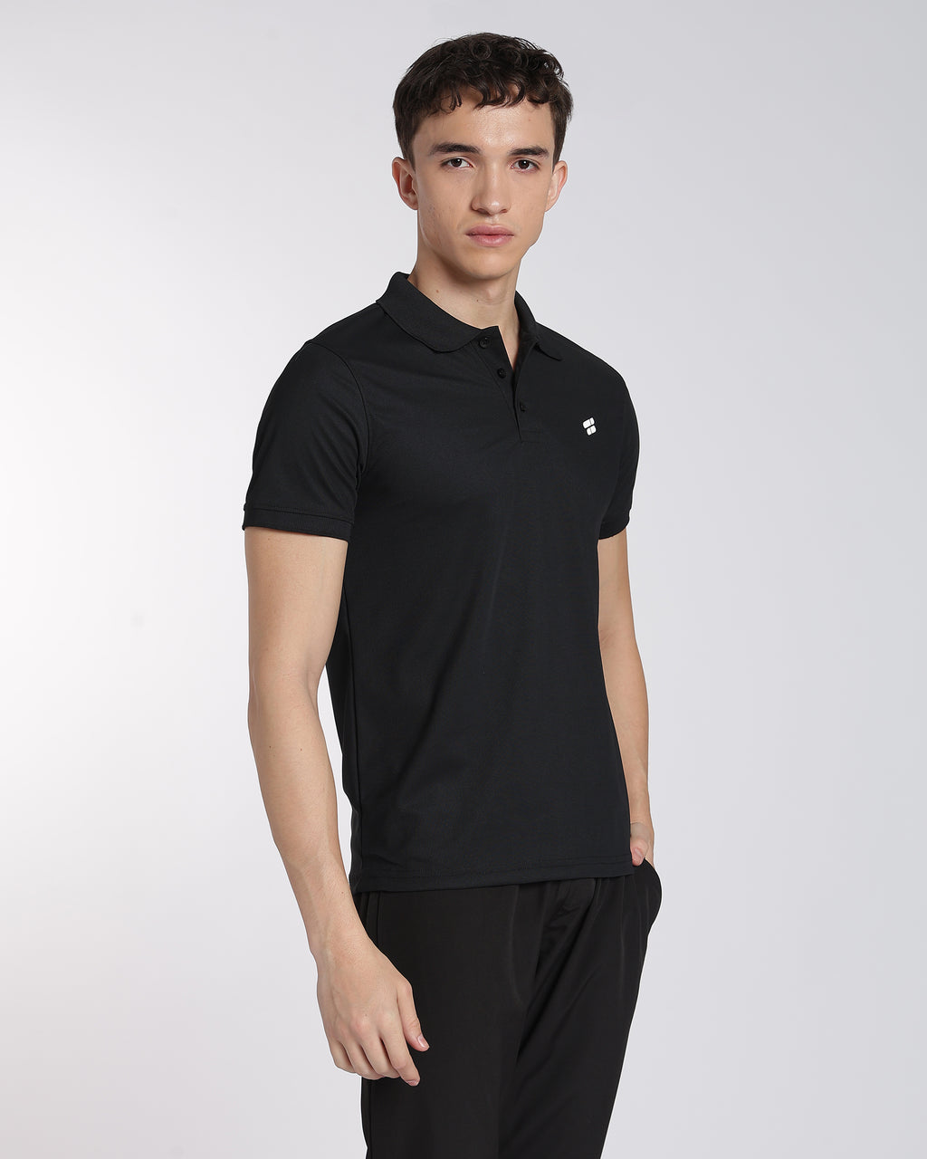 Men's Classic Half Sleeve Polo T-shirt Black