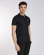 Men's Classic Half Sleeve Polo T-shirt Black