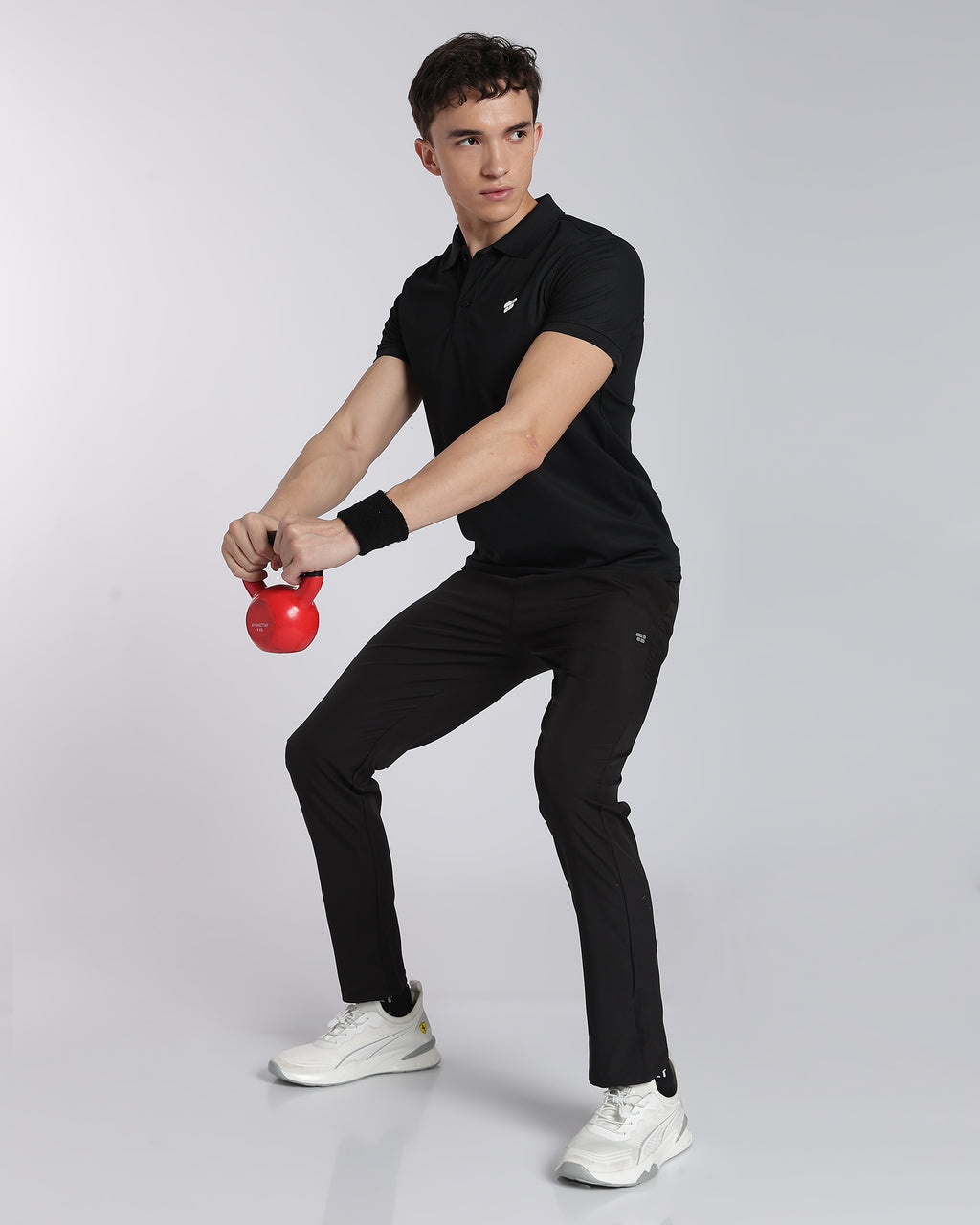 Men's Classic Half Sleeve Polo T-shirt Black