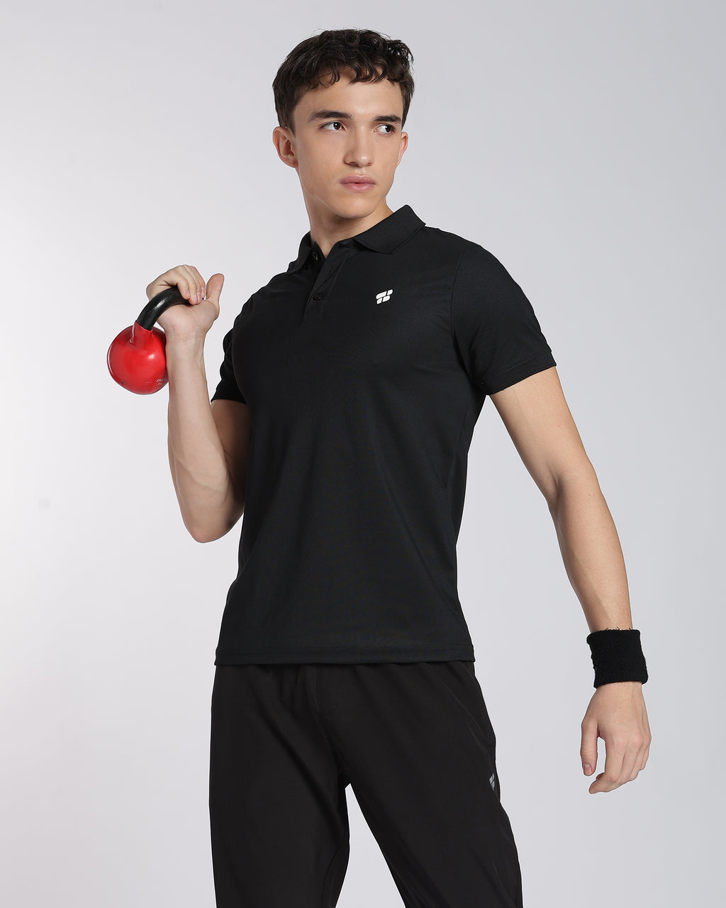 Men's Classic Half Sleeve Polo T-shirt Black