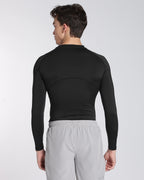 Men's Skin Full Sleeve Compression T-shirt Black
