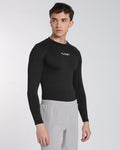 Men's Skin Full Sleeve Compression T-shirt Black