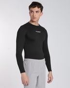 Men's Skin Full Sleeve Compression T-shirt Black