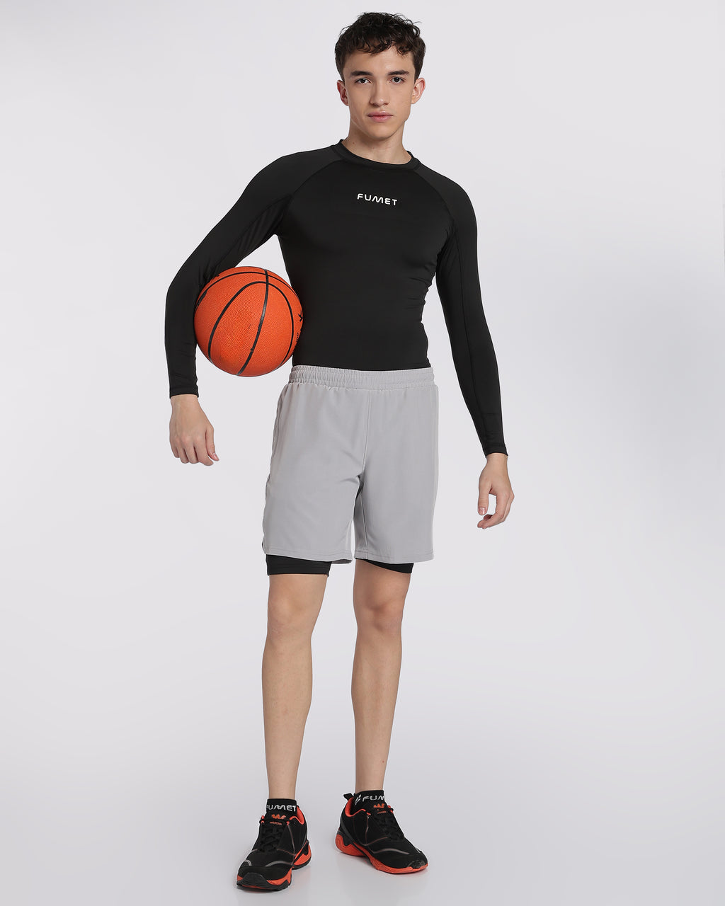 Men's Skin Full Sleeve Compression T-shirt Black