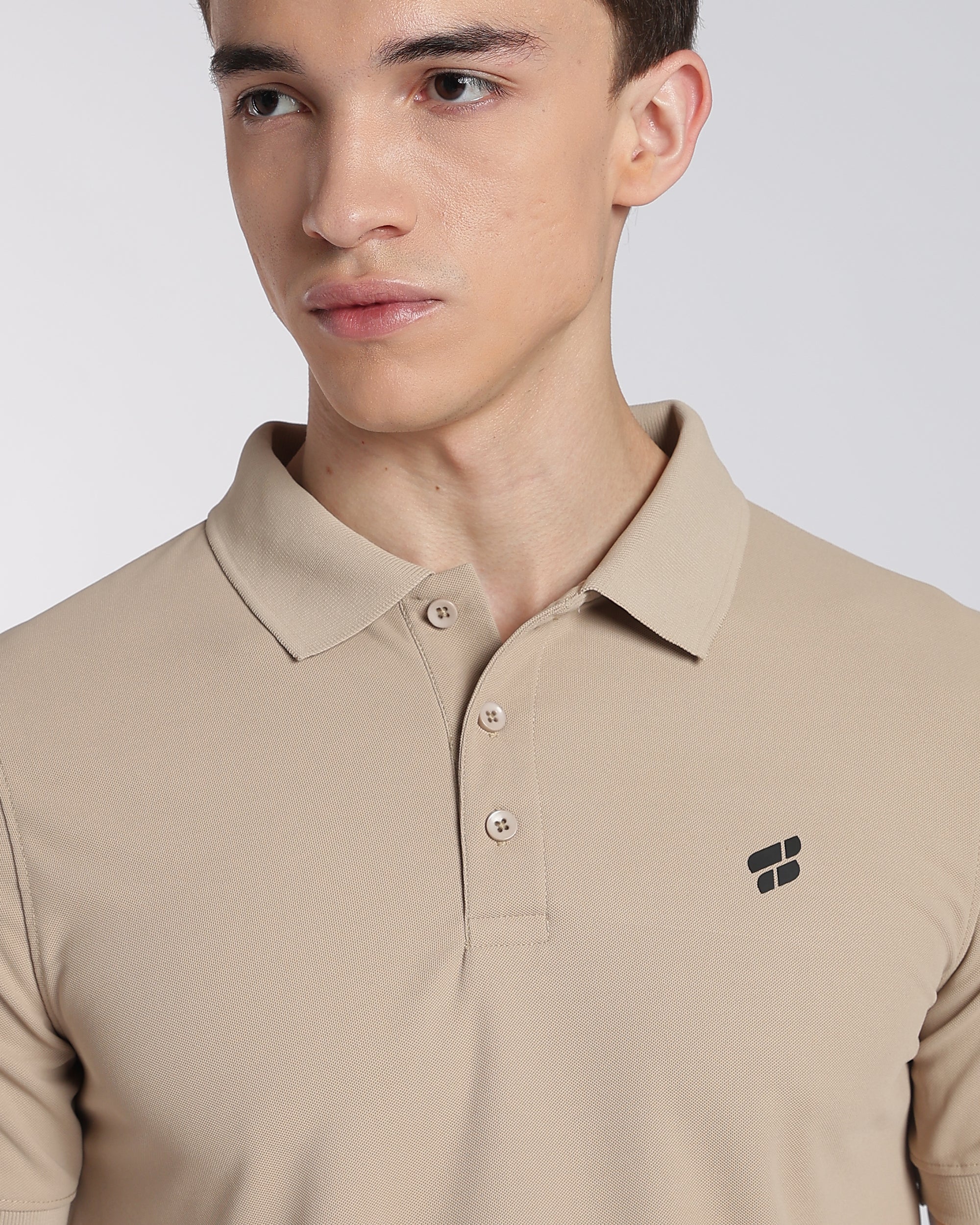 Men's Classic Half Sleeve Polo T-shirt Aluminium