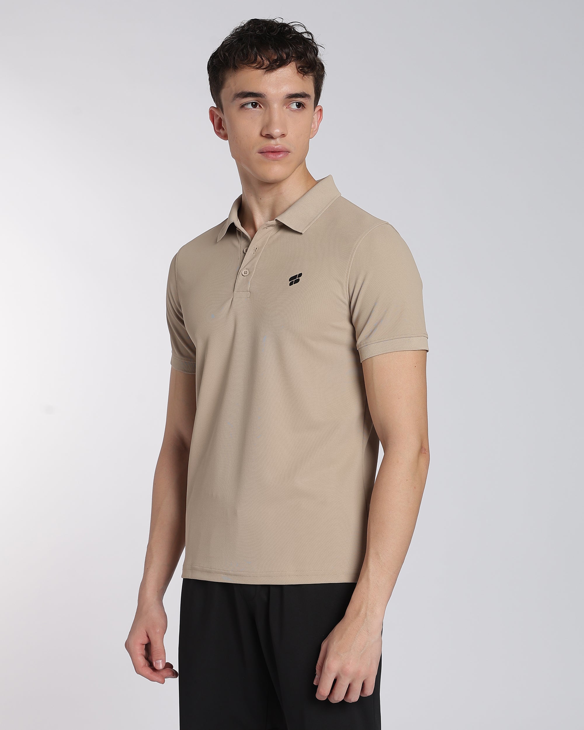 Men's Classic Half Sleeve Polo T-shirt Aluminium