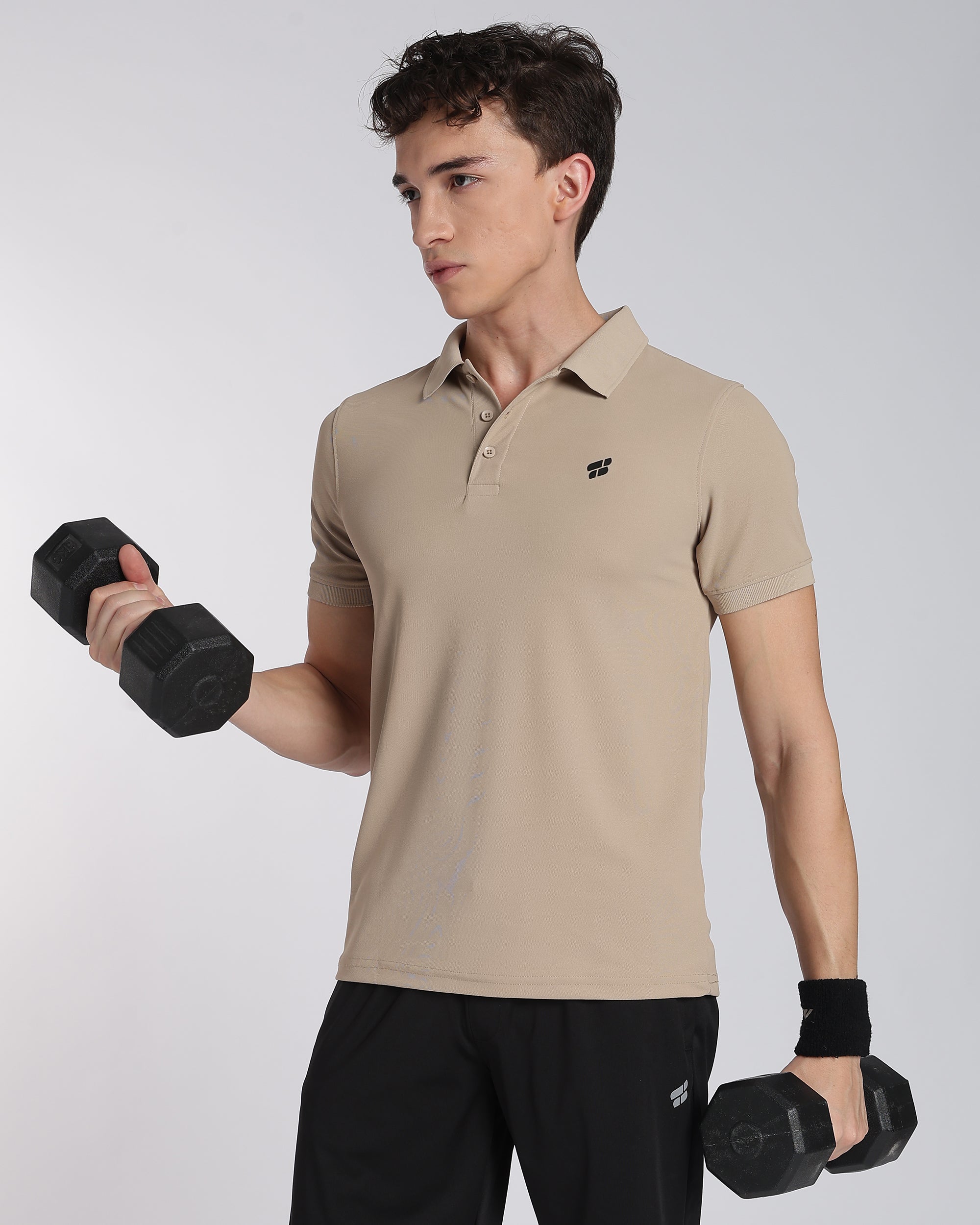 Men's Classic Half Sleeve Polo T-shirt Aluminium