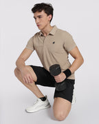 Men's Classic Half Sleeve Polo T-shirt Aluminium