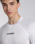 Men's Skin Full Sleeve Compression T-shirt White