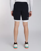 Men's Elite 2 in 1 Compression Shorts Navy