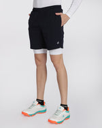 Men's Elite 2 in 1 Compression Shorts Navy