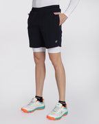 Men's Elite 2 in 1 Compression Shorts Navy