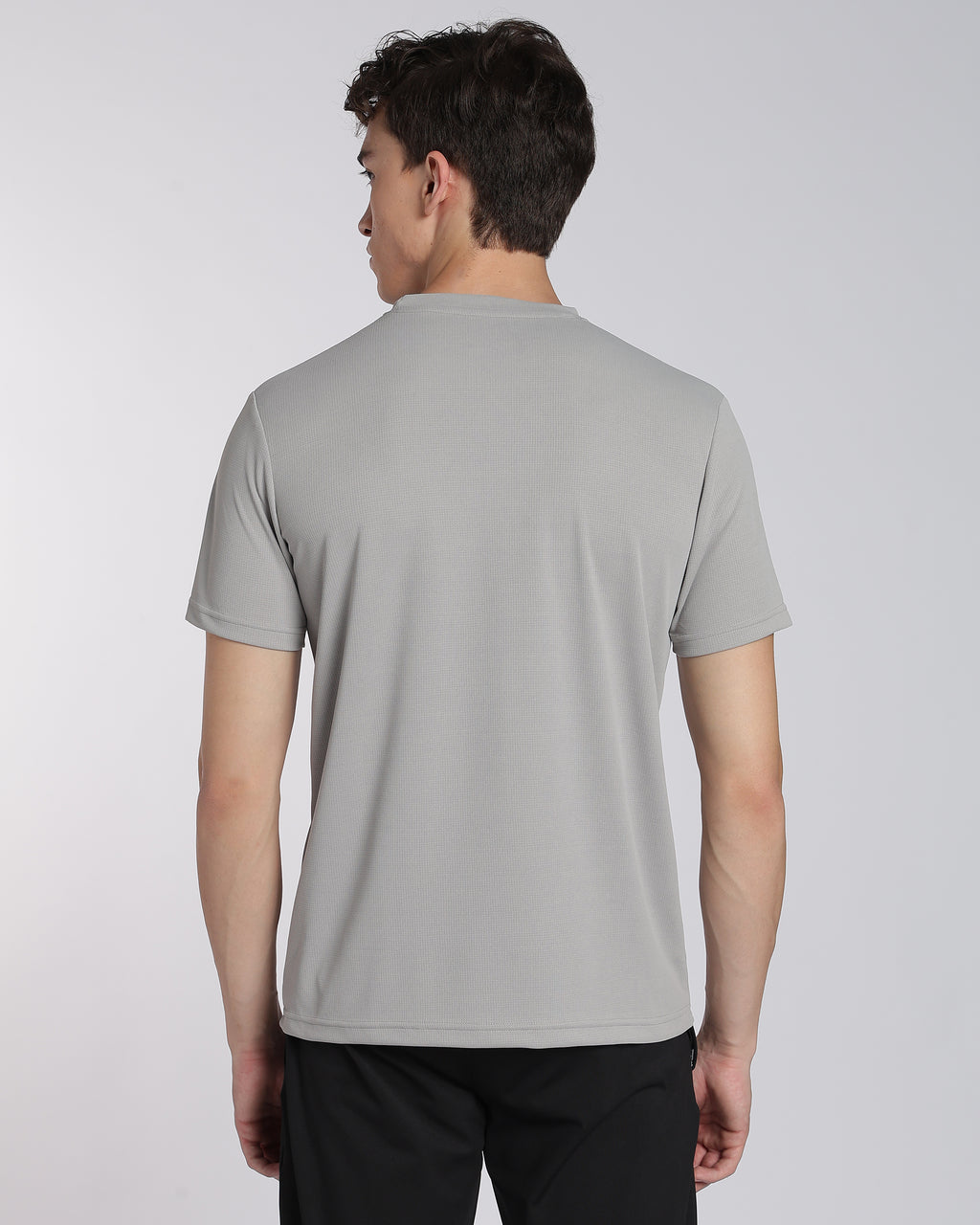 Men's Areo Half Sleeve T-shirt Light Grey