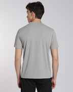 Men's Areo Half Sleeve T-shirt Light Grey