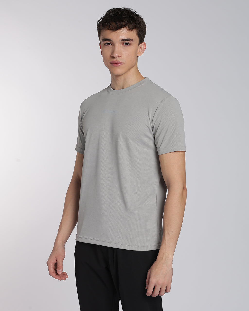 Men's Areo Half Sleeve T-shirt Light Grey