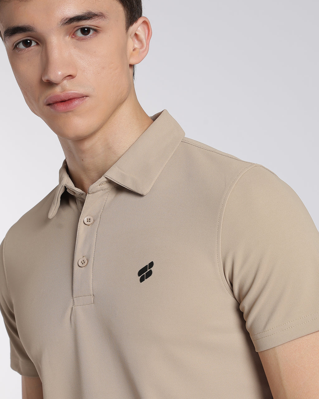 Men's Mars Half Sleeve Polo T-shirt Aluminium