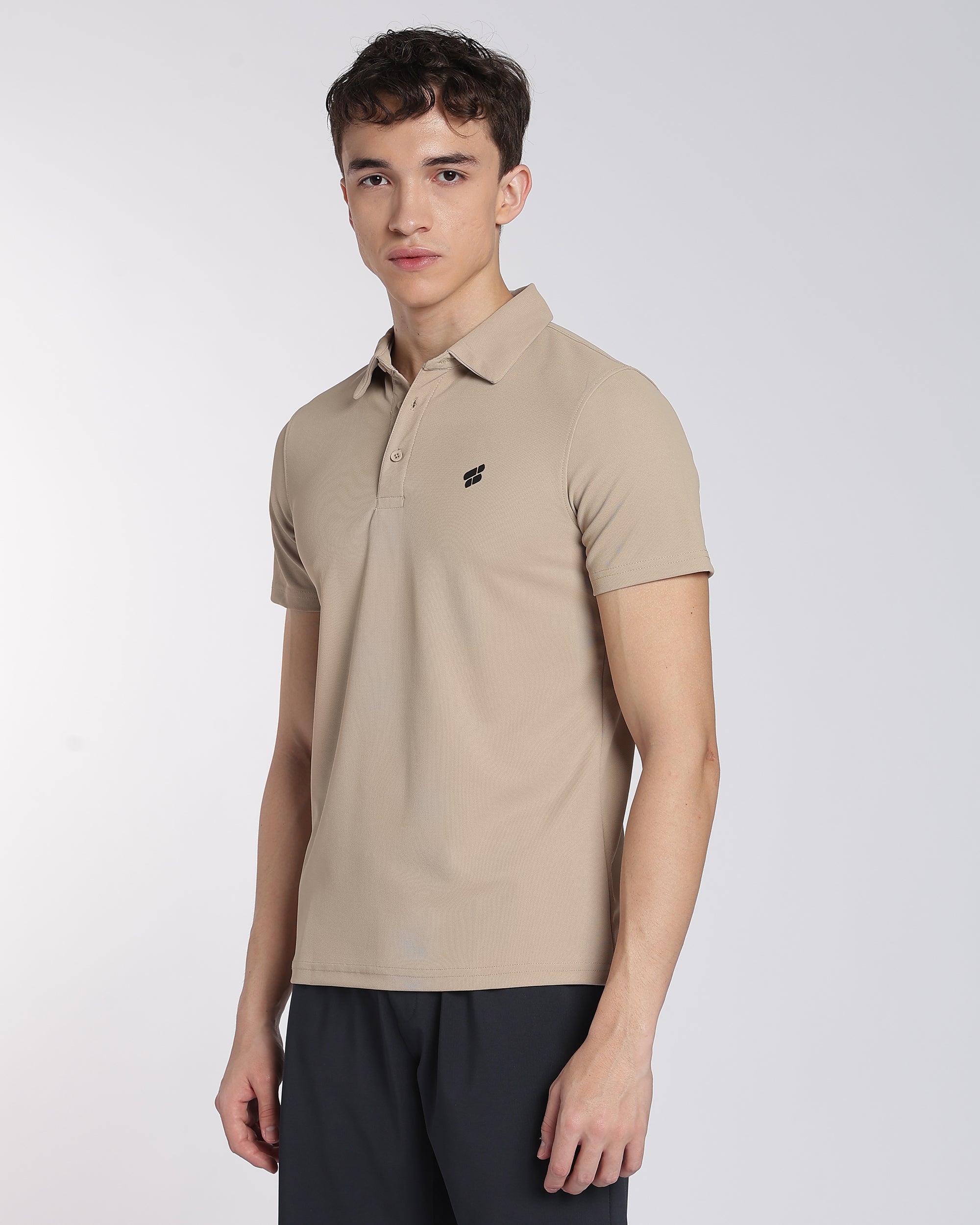 Men's Mars Half Sleeve Polo T-shirt Aluminium