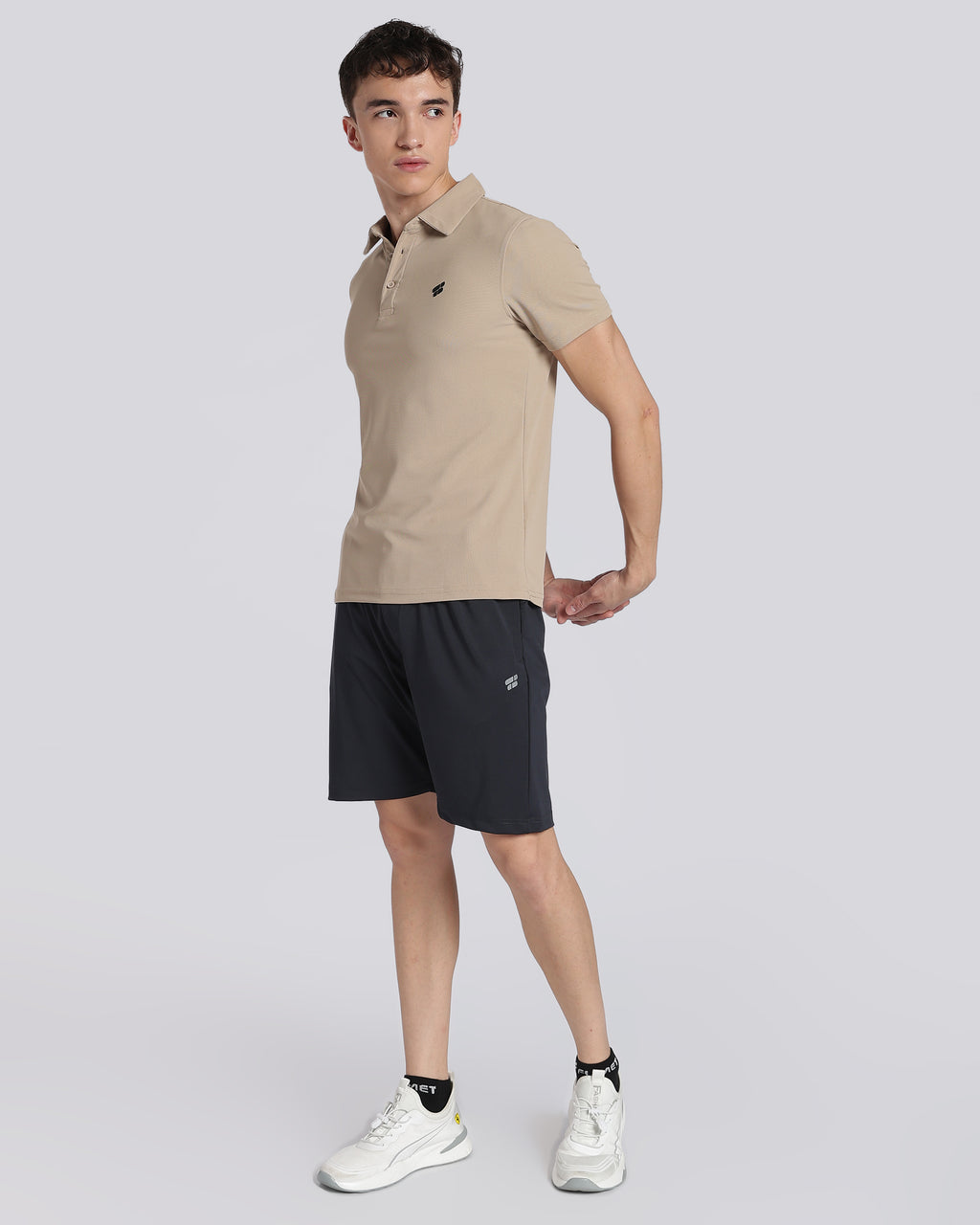 Men's Mars Half Sleeve Polo T-shirt Aluminium