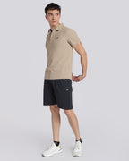 Men's Mars Half Sleeve Polo T-shirt Aluminium