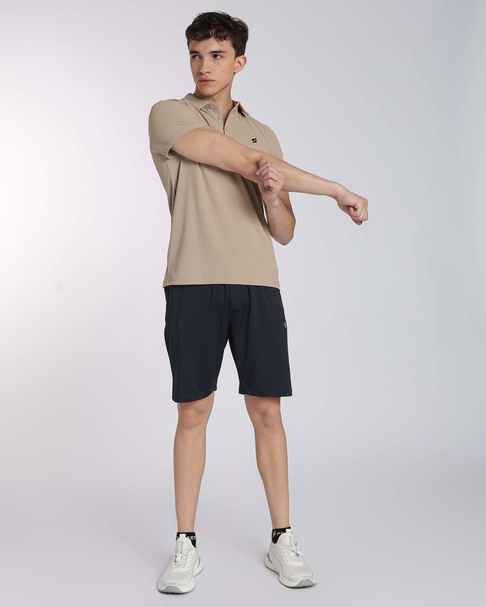 Men's Mars Half Sleeve Polo T-shirt Aluminium