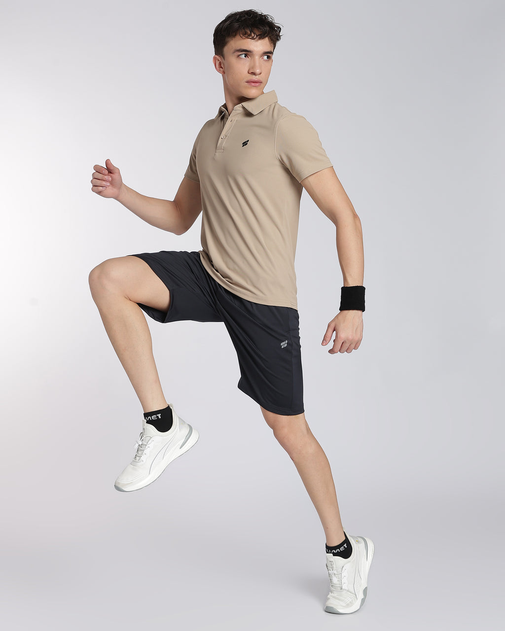 Men's Mars Half Sleeve Polo T-shirt Aluminium