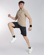 Men's Mars Half Sleeve Polo T-shirt Aluminium