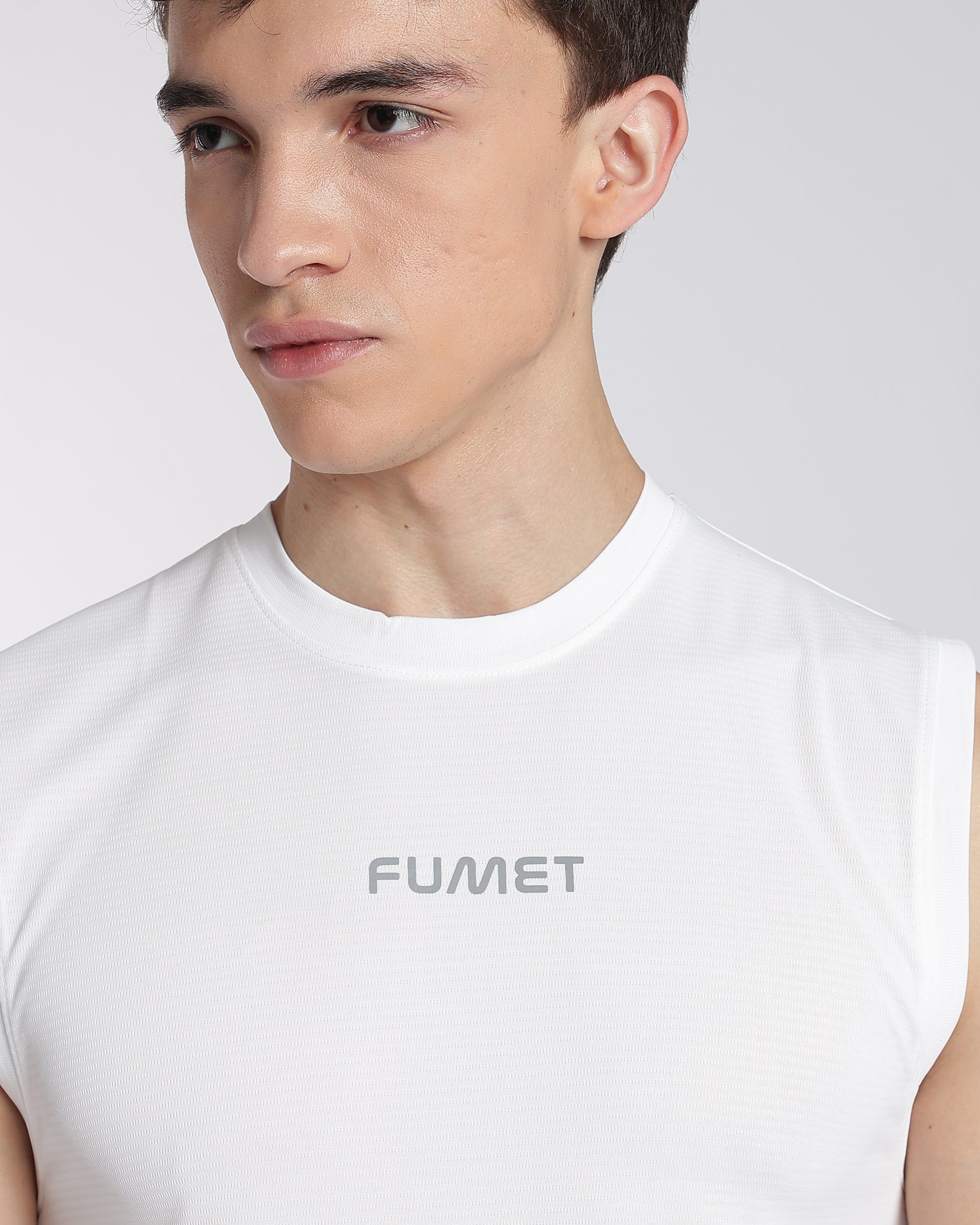 Men's Apex Sleeveless T-shirt Off-White