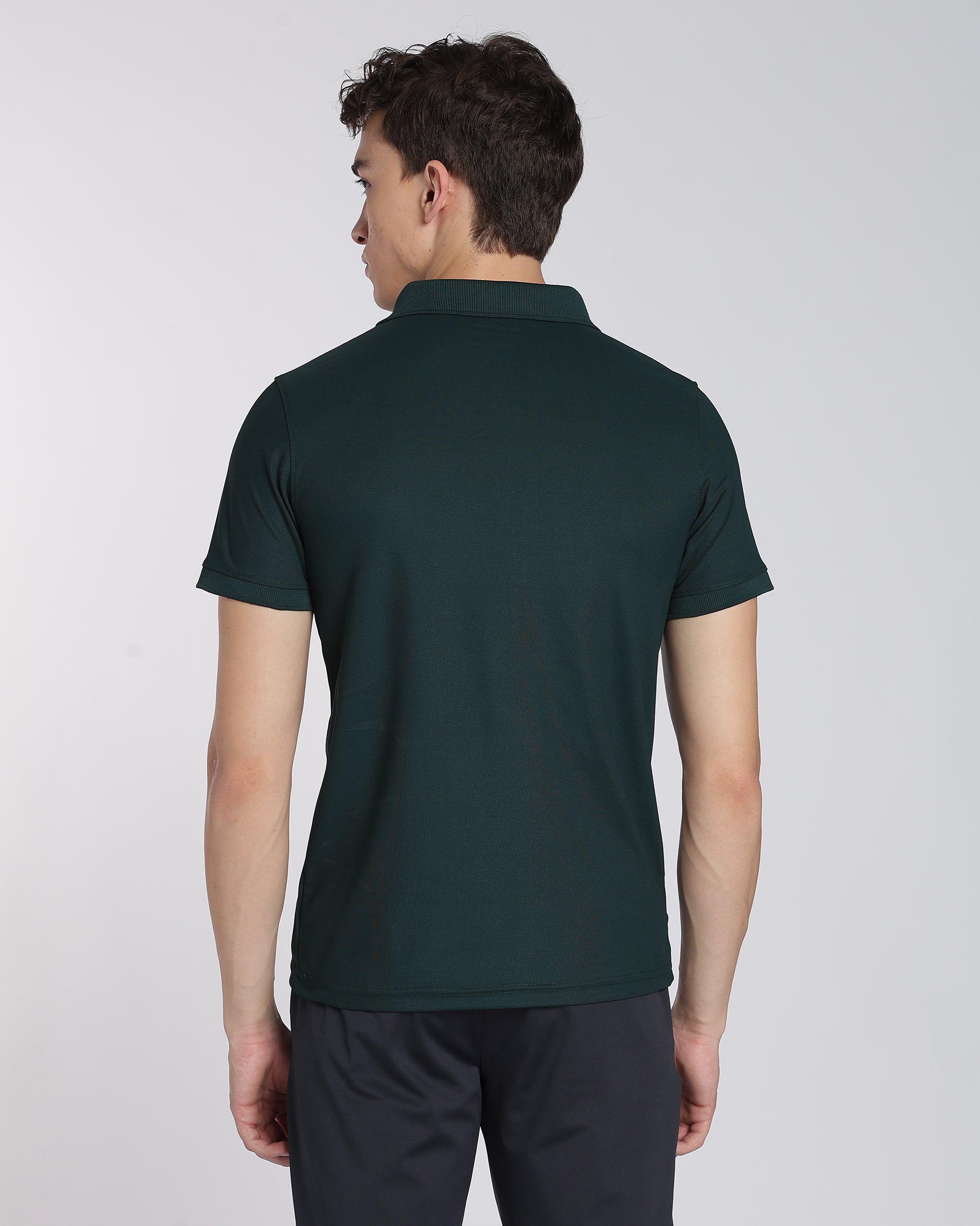 Men's Classic Half Sleeve Polo T-shirt Pine Green