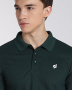 Men's Classic Half Sleeve Polo T-shirt Pine Green