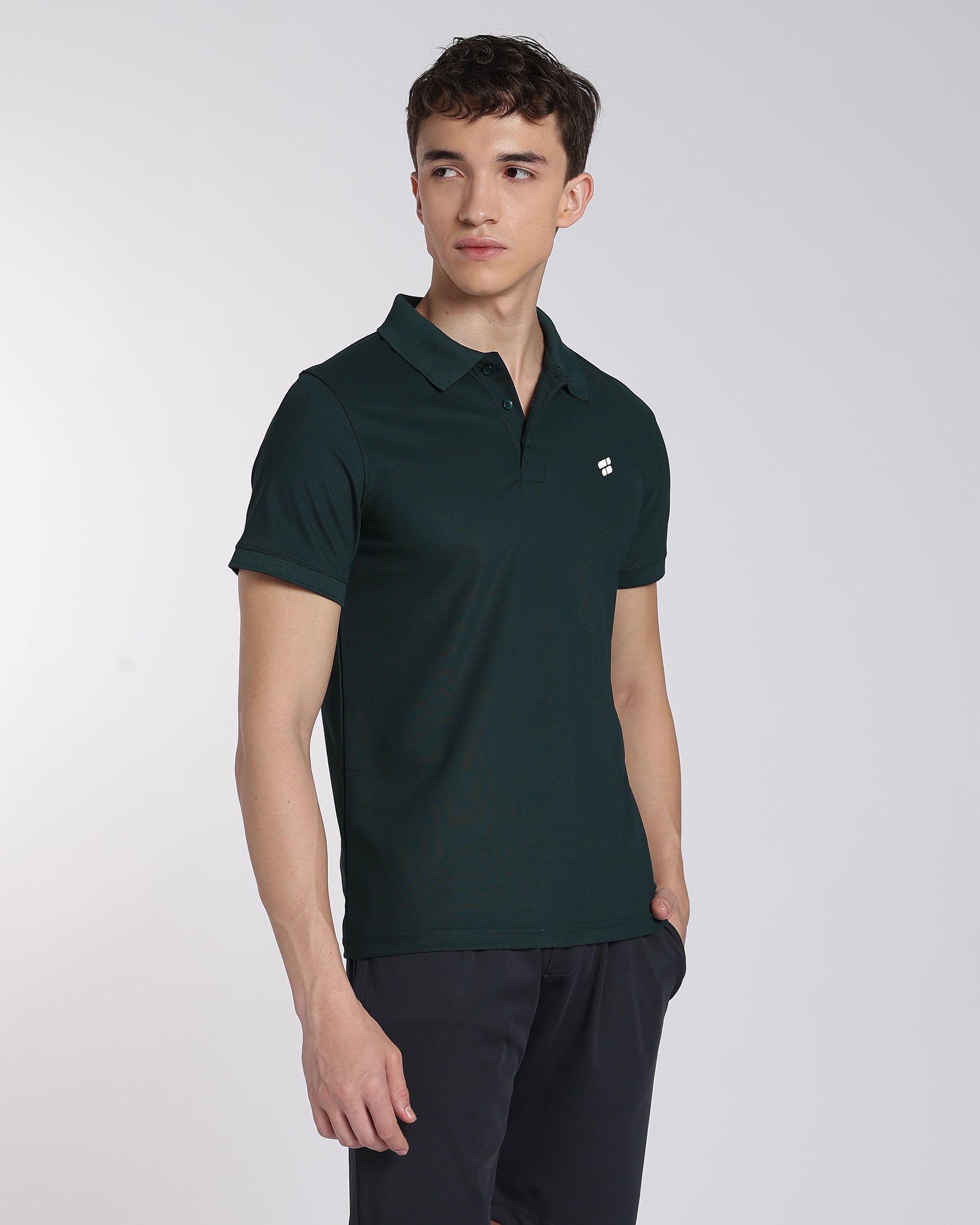Men's Classic Half Sleeve Polo T-shirt Pine Green