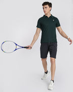 Men's Classic Half Sleeve Polo T-shirt Pine Green