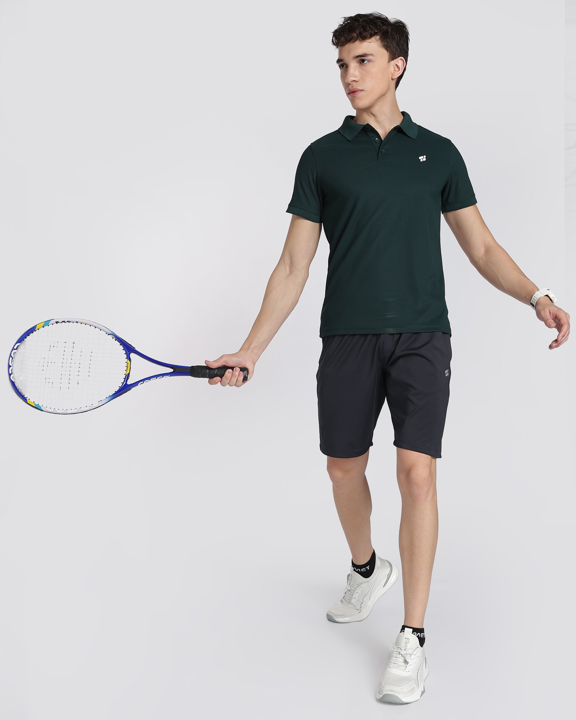 Men's Classic Half Sleeve Polo T-shirt Pine Green