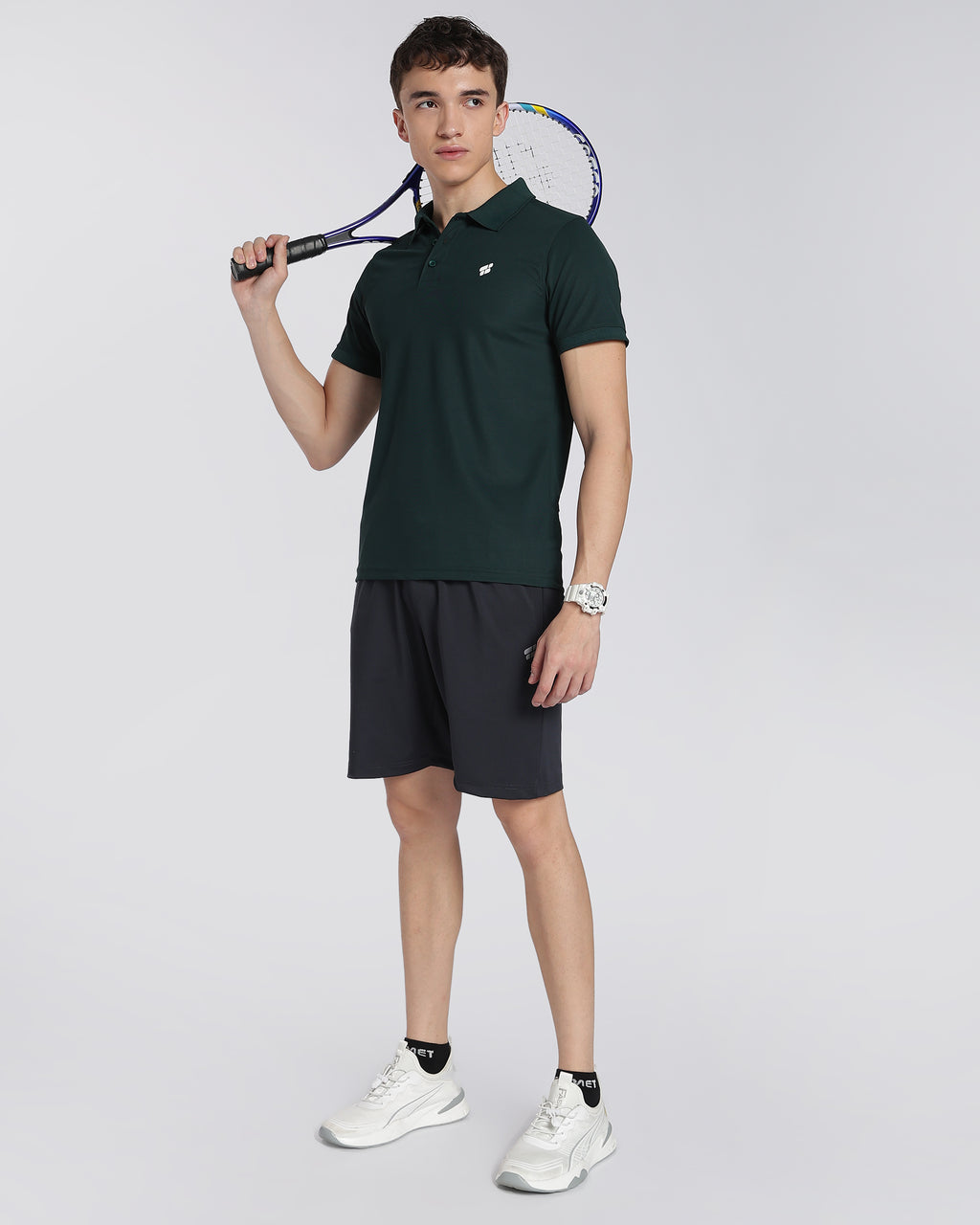 Men's Classic Half Sleeve Polo T-shirt Pine Green