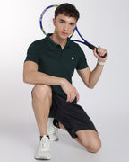 Men's Classic Half Sleeve Polo T-shirt Pine Green