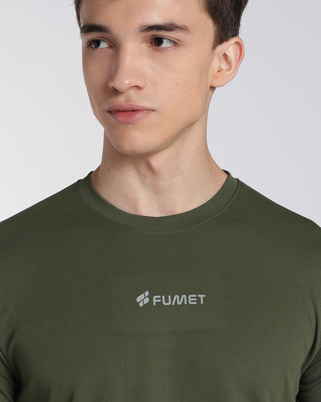 Men's Areo Half Sleeve T-shirt Olive Green